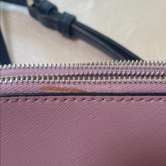 Kate Spade NY Leather Camron Double Zip Small Crossbody Bag in Lavender Mist - Picture 13 of 14